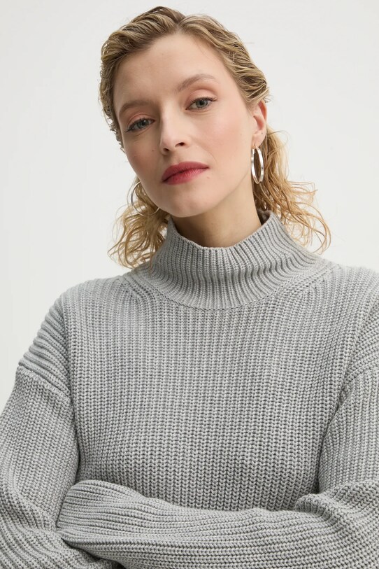 Marc O'Polo sweter bawełniany szary 500605960049