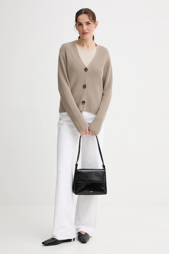 Marc O'Polo cardigan din bumbac 500605961069 verde SS25