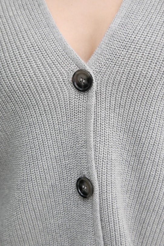 Bavlnený kardigán Marc O'Polo 500605961069 sivá