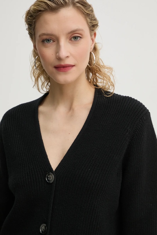 Bavlnený kardigán Marc O'Polo čierna 500605961069