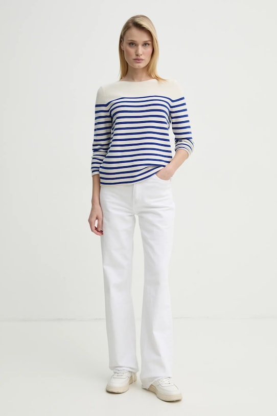 Βαμβακερό πουλόβερ Marc O'Polo 502600660123 μπεζ SS25