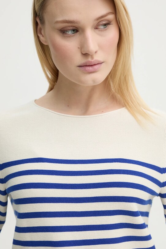 Βαμβακερό πουλόβερ Marc O'Polo μπεζ 502600660123