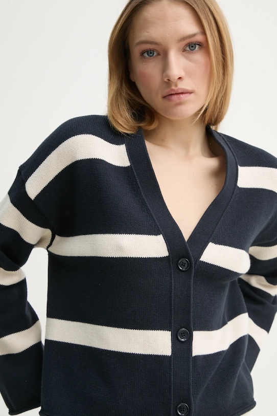 Bavlněný kardigan Marc O'Polo námořnická modř 502605961015