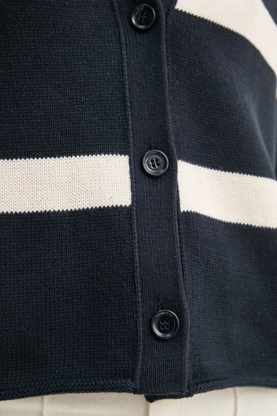 Хлопковый кардиган Marc O'Polo 502605961015 тёмно-синий