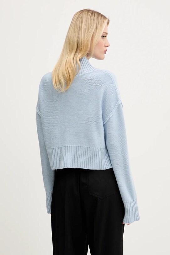 Îmbrăcăminte MM6 Maison Margiela pulover de lana S52HA0290 albastru