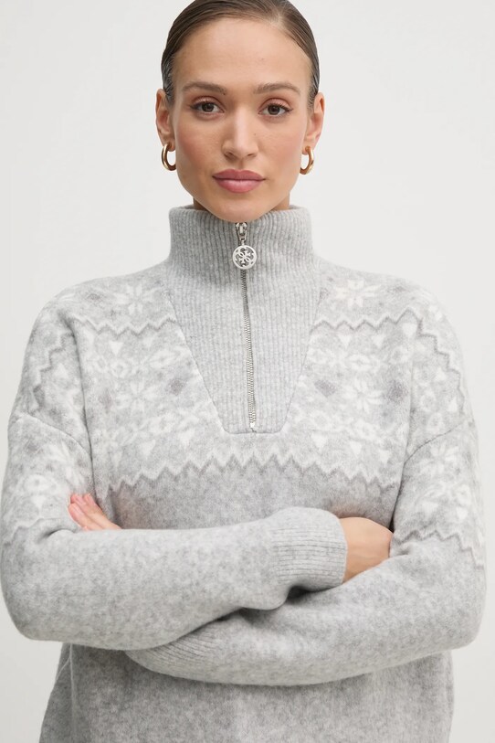 Светр з домішкою вовни Guess сірий W4PR1A.Z3LQ0