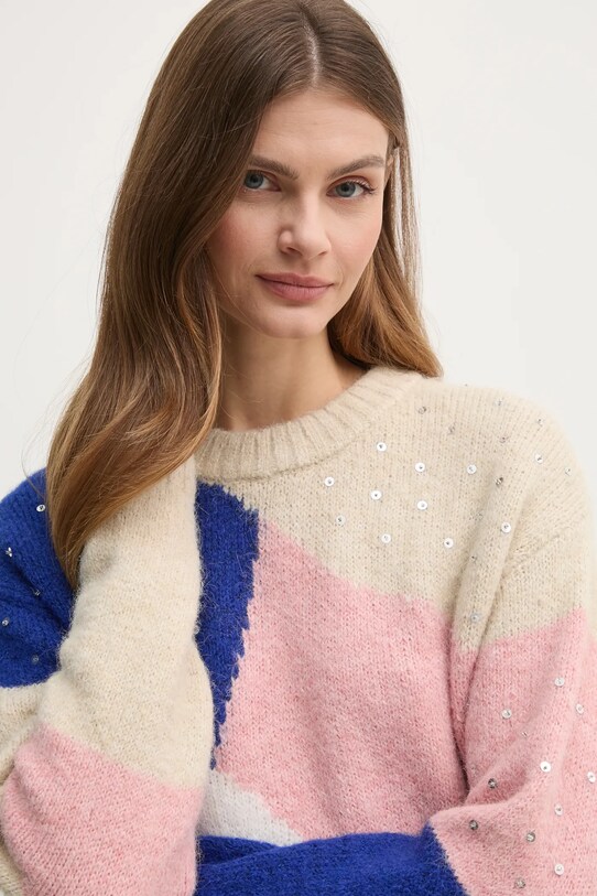 Светр з домішкою вовни Pepe Jeans NORA PL702238 бежевий
