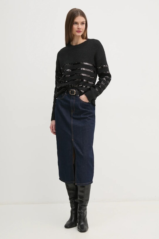 Pepe Jeans sweter NINA PL702242 czarny SS25