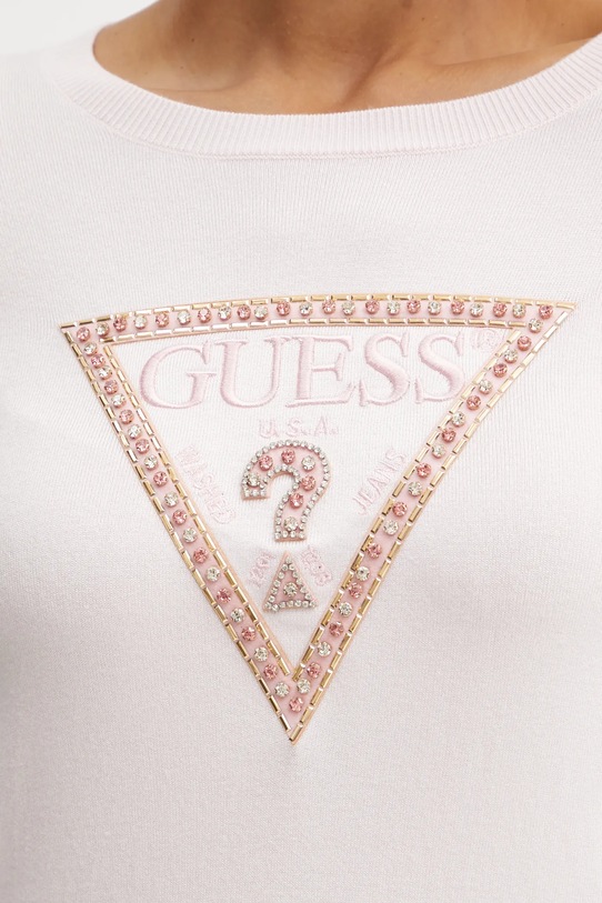 Guess sweter W5RR39.Z2NQ2 różowy