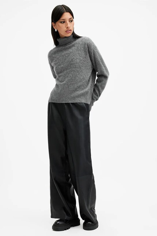 Светр з кашеміру AllSaints REBEL сірий W038KB