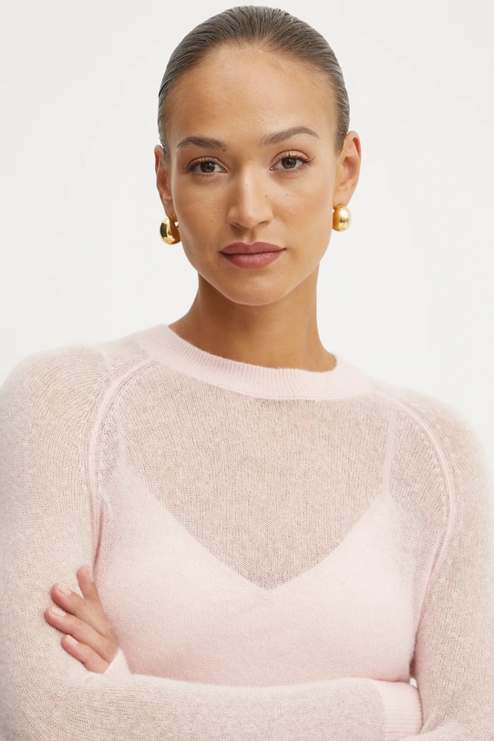 Vlněný svetr Guess IZABELLA růžová W5RR06.Z3HQ0