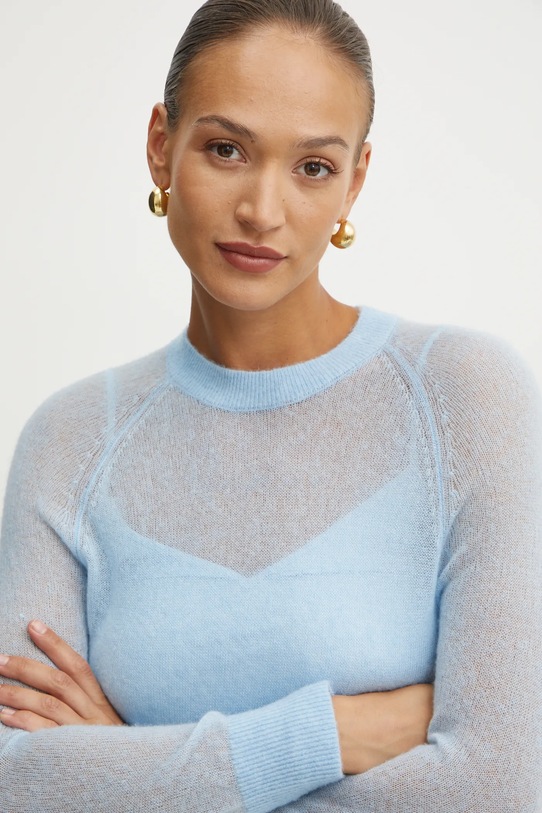Μάλλινη μπλουζα Guess IZABELLA μπλε W5RR06.Z3HQ0