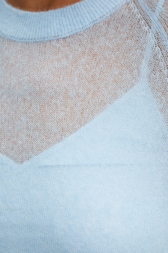 Μάλλινη μπλουζα Guess IZABELLA W5RR06.Z3HQ0 μπλε