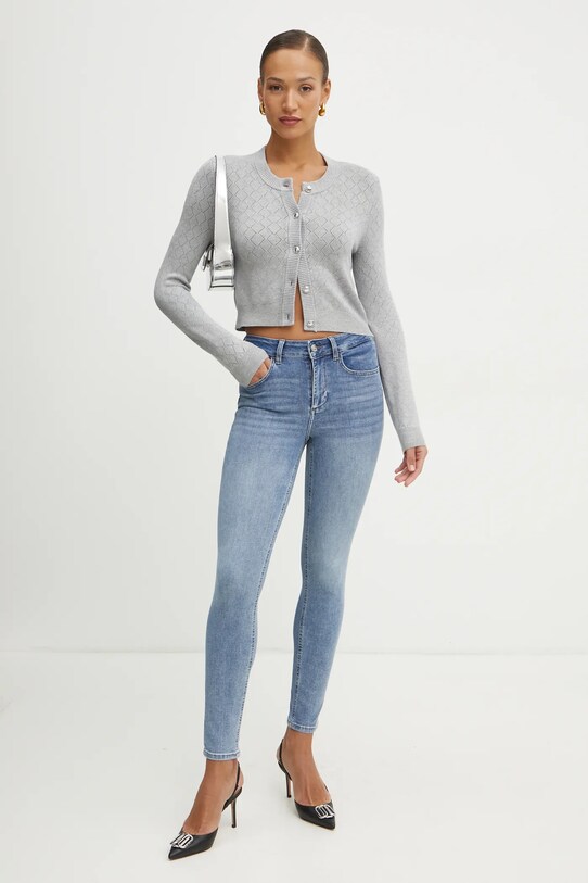 Kardigán Guess HOLLAND W5RR23.Z2YJ2 sivá SS25