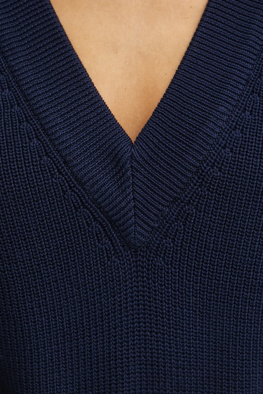 Pamučni prsluk Luisa Spagnoli 58640 mornarsko plava