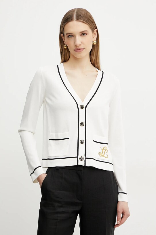 Luisa Spagnoli cardigan cu modele bej 100003