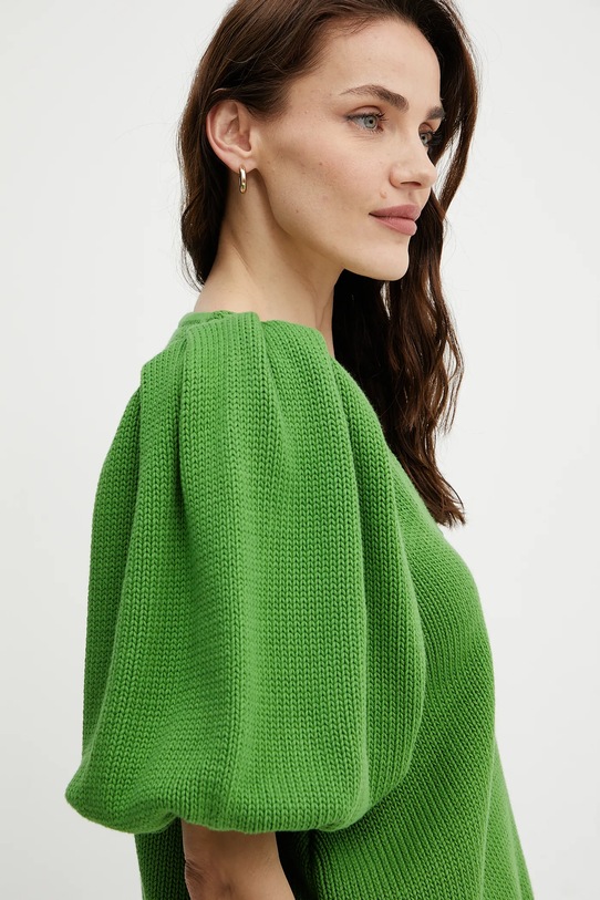 Bavlněný svetr Luisa Spagnoli zelená 100033