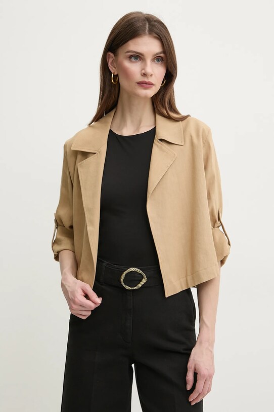 Marella blazer din amestec de in MALIBU necaptusit verde 2513041055