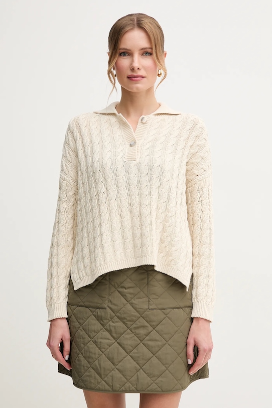 Marella pulover de bumbac ALEXIA grosime medie bej 2513361035