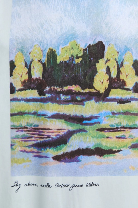 Pamučna majica MUNTHE SILANE 244110024460 bijela