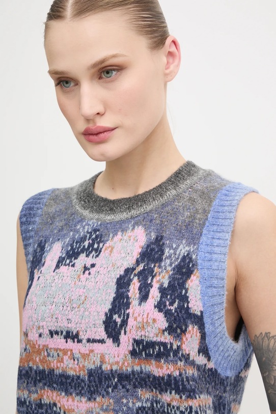 MUNTHE vesta din amestec de lana SPACY violet 244160524475