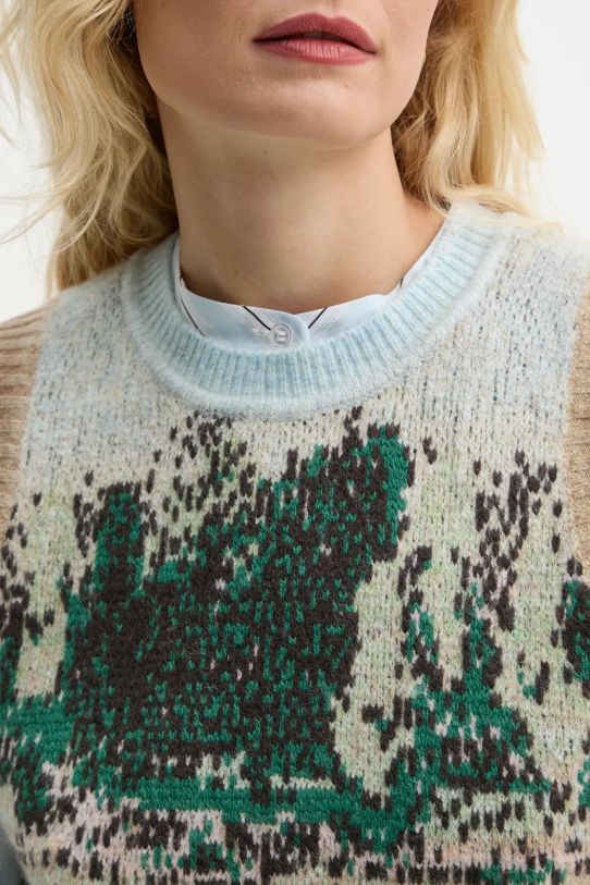 Vesta s příměsí vlny MUNTHE SPACY 244160524475 béžová