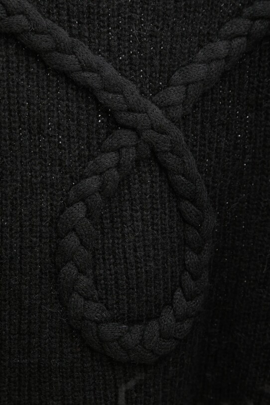 MUNTHE sweter wełniany SAKIRA 244160724472 czarny