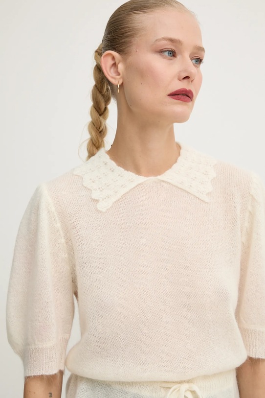 MUNTHE pulover de lână SALCA bej 244160924473