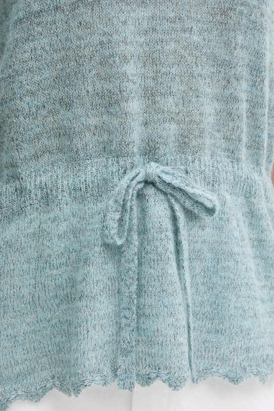 Шерстяной свитер MUNTHE SALCA 244160924473 голубой