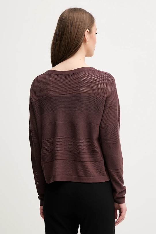 Odzież Sisley sweter 17Q3M1069 brązowy