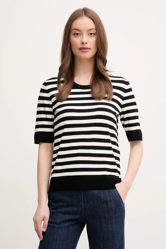 Sisley tricou cu modele negru 17Q3L105R