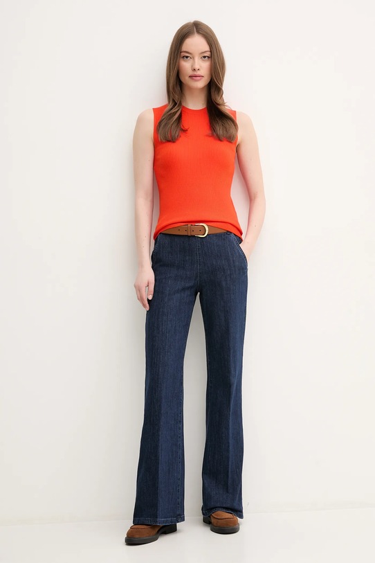 Top Sisley 17Q3M105S crvena SS25