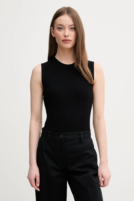 Top Sisley slim čierna 17Q3M105S