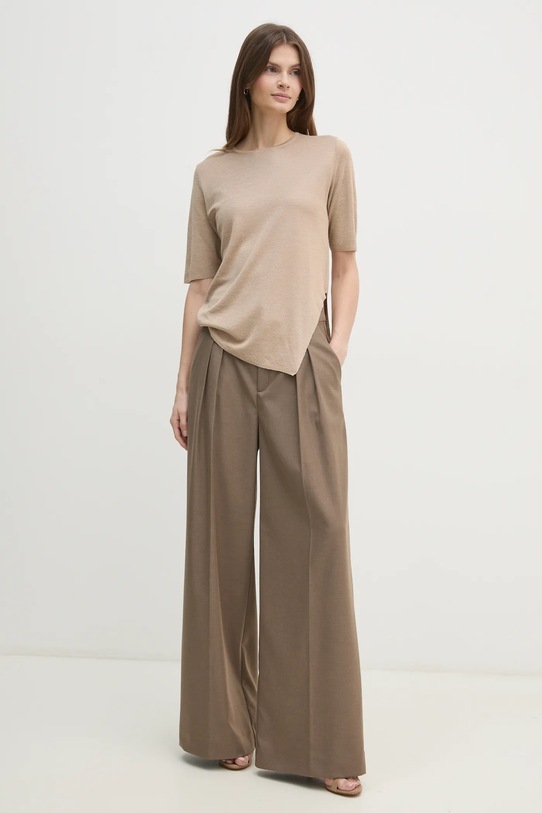 Sisley bluzka 101VM105Z beżowy SS25