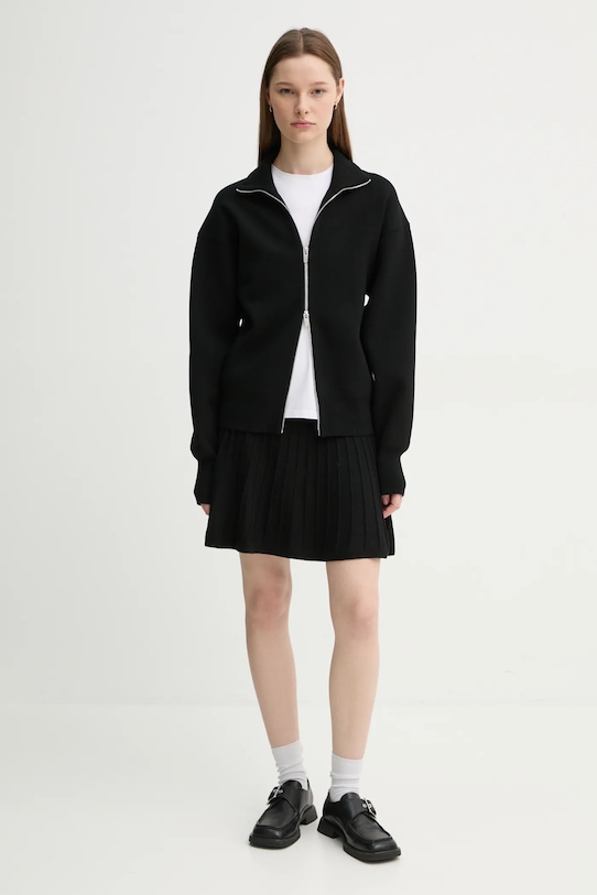 A.L.C. cardigan 7SWCA00209 negru SS25