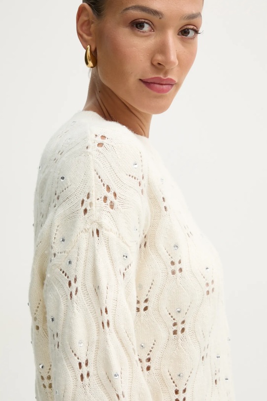 Marciano Guess sweter z domieszką wełny ALDA beżowy 5RGR15.5856Z