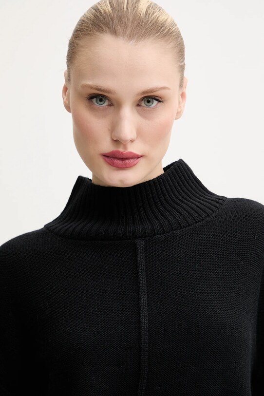 Вовняний светр MM6 Maison Margiela чорний S52HA0285.M13044