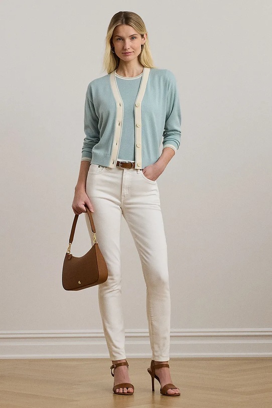 Îmbrăcăminte Lauren Ralph Lauren cardigan 200963660 albastru