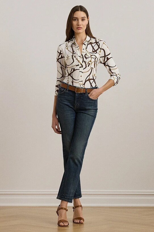 Oblečení Košile Lauren Ralph Lauren 200963878 béžová