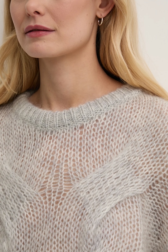 Vlněný svetr Gestuz 10909849 šedá