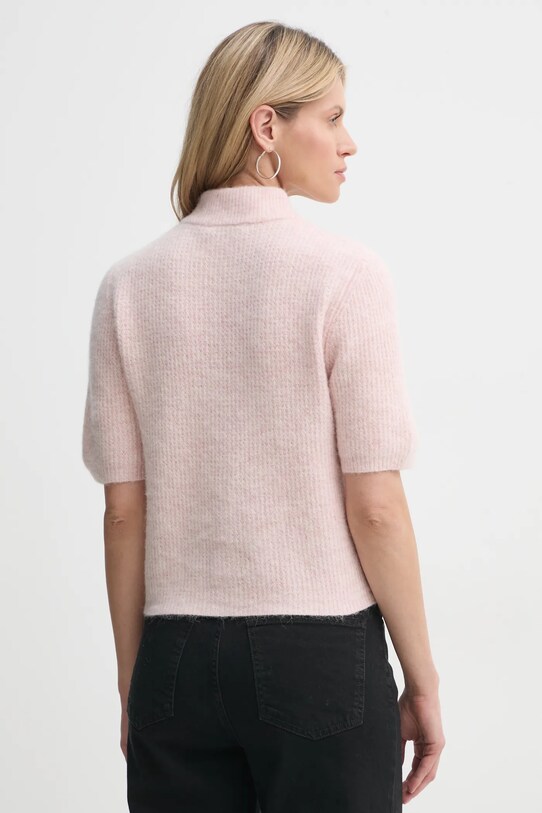 Gestuz cardigan din lână roz 10910034