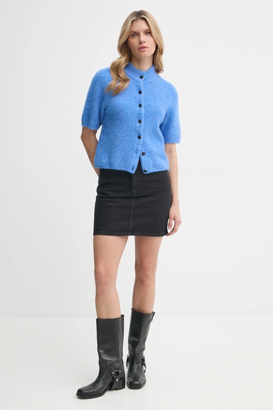 Μάλλινη ζακέτα Gestuz 10910034 μπλε SS25