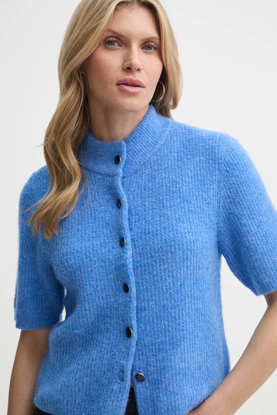 Gestuz cardigan din lână violet 10910034