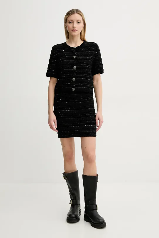 Gestuz cardigan 10910043 negru SS25