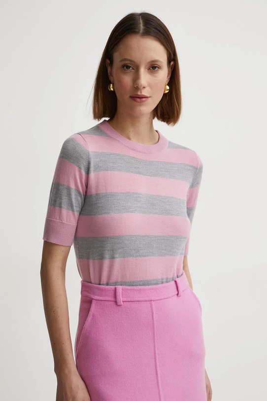 MAX&Co. pulover de lână subtiri roz 2516361071200