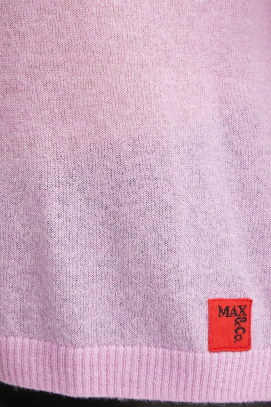 Pulover s dodatkom vune MAX&Co. 2516361091200 ljubičasta