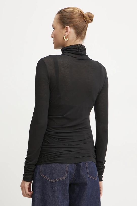 Oblečení Tričko s dlouhým rukávem s příměsí vlny MAX&Co. 2516941041200 černá