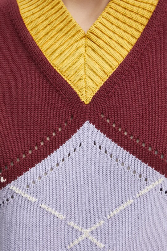 Bavlnená vesta MAX&Co. 2518351011200 burgundské