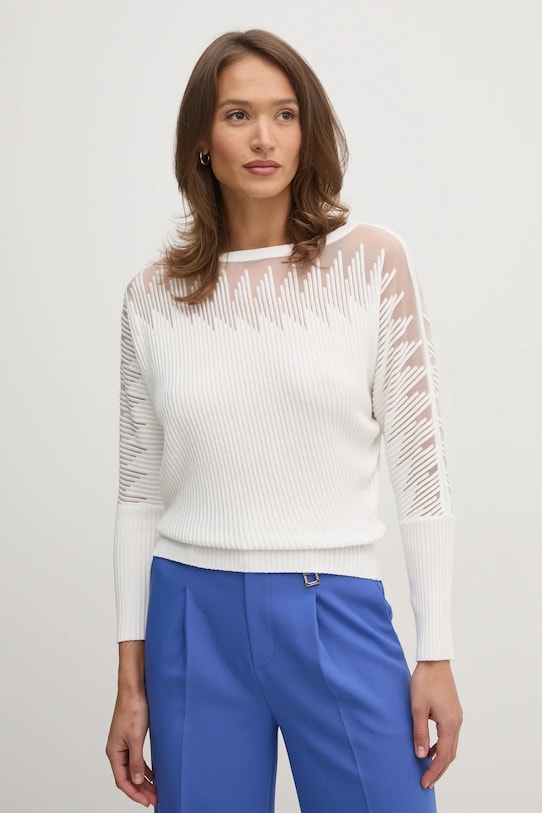 Dkny pulover subtiri bej P4JSAT74