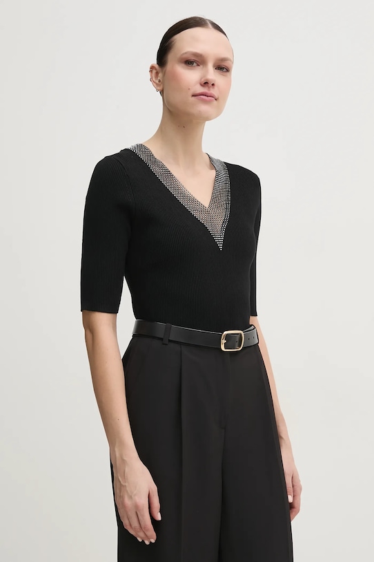 Dkny sweter szpic czarny P4JSAT69